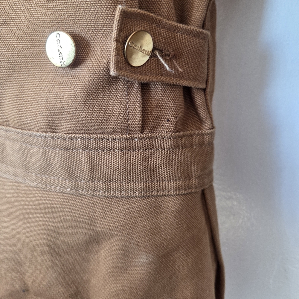 Vintage Made In USA Carhartt Men X01 Washed Duck Insulated Coverall Quilted Barn - Picture 15 of 16